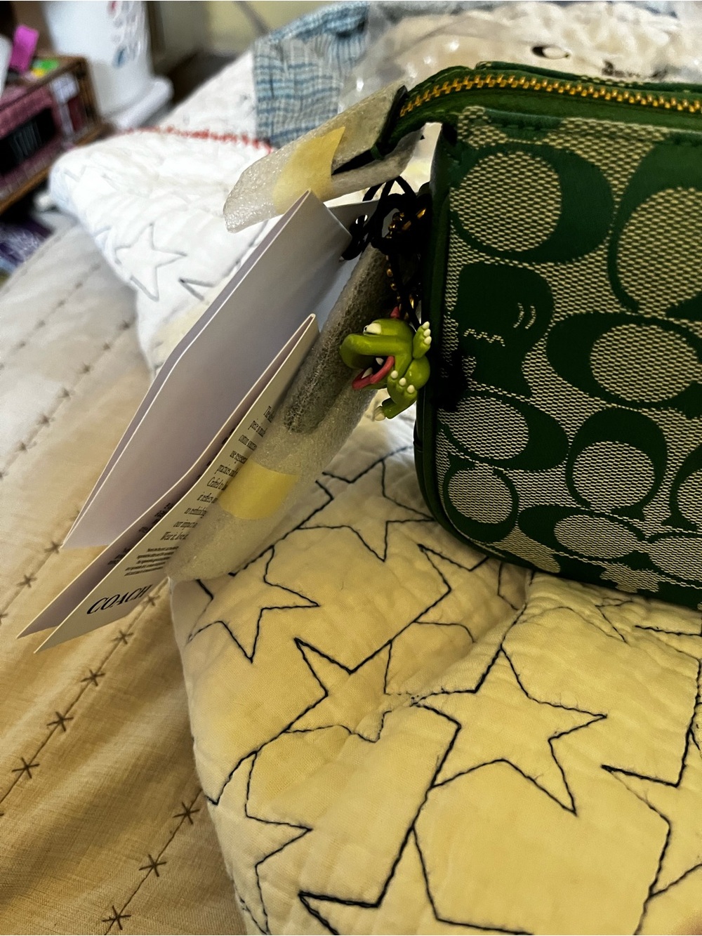 Coach X Braindead Green Plaza Bag. - Picture 10 of 16